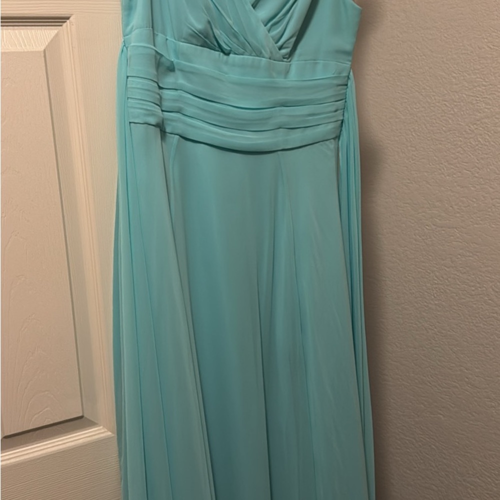 Celebrate It Blue Ruched Maxi Gown with Sweetheart Neckline for Prom